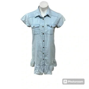 Speed Control New York denim buttons front dress